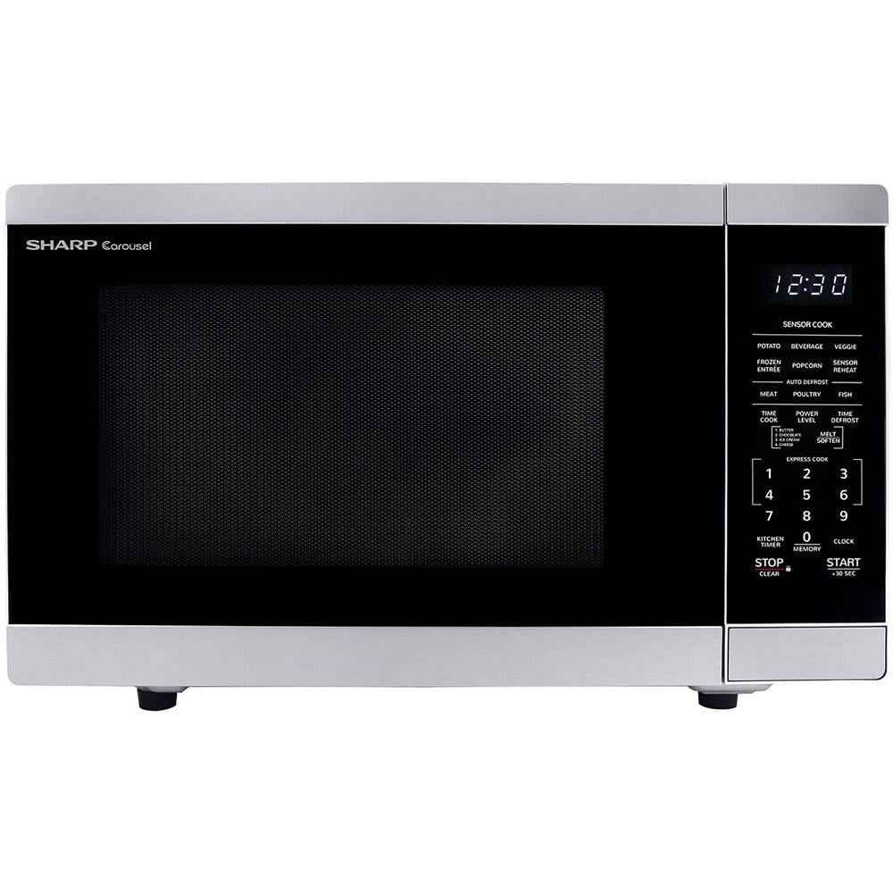Sharp 1.4 cu ft Countertop Microwave Ovens in Stainless Steel