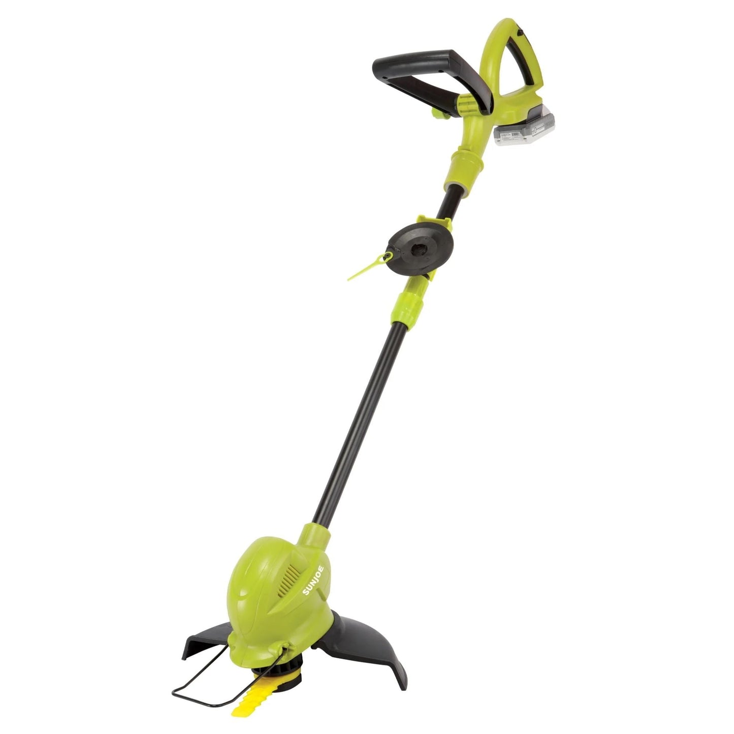 Sun Joe 10” Stringless Lawn Trimmer, Battery Charger, SharperBlade, Green, 24V-SB10-LTE