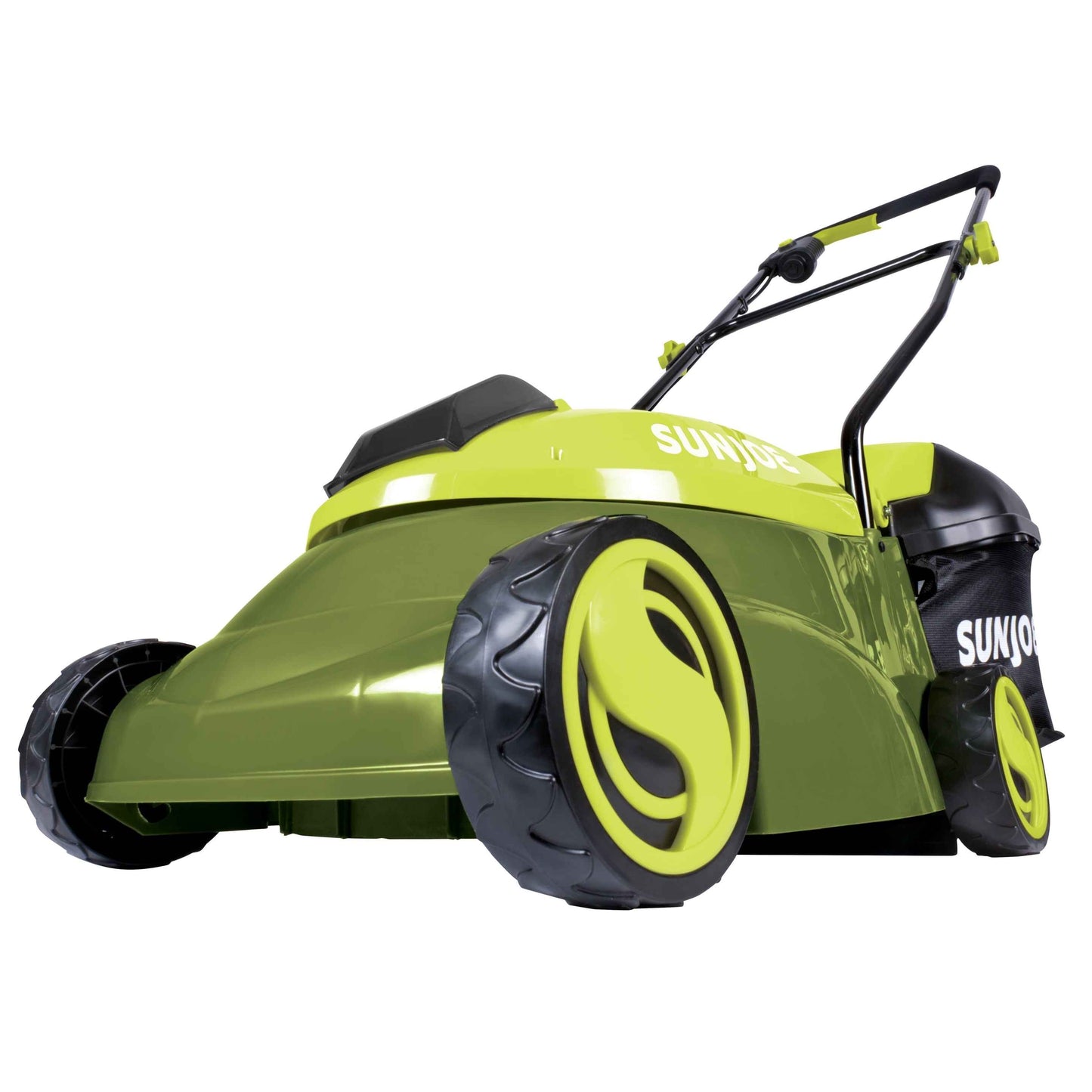 Sun Joe 28V Cordless 14" Push Lawn Mower, 4.0-Ah, 3-Position, Discharge Chute