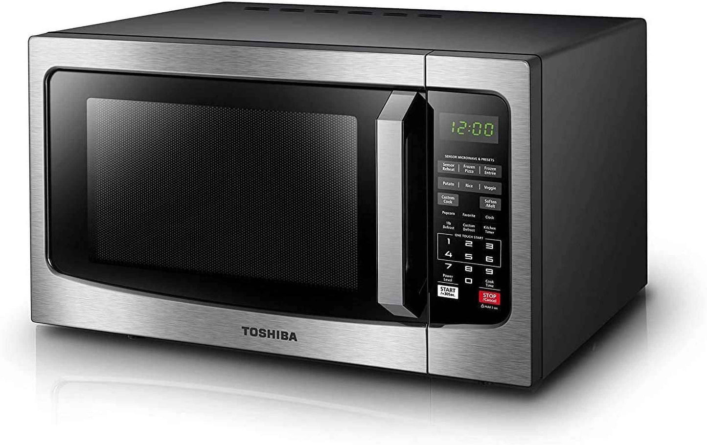 Toshiba 1.2 cu ft Countertop Microwave Ovens in Stainless Steel