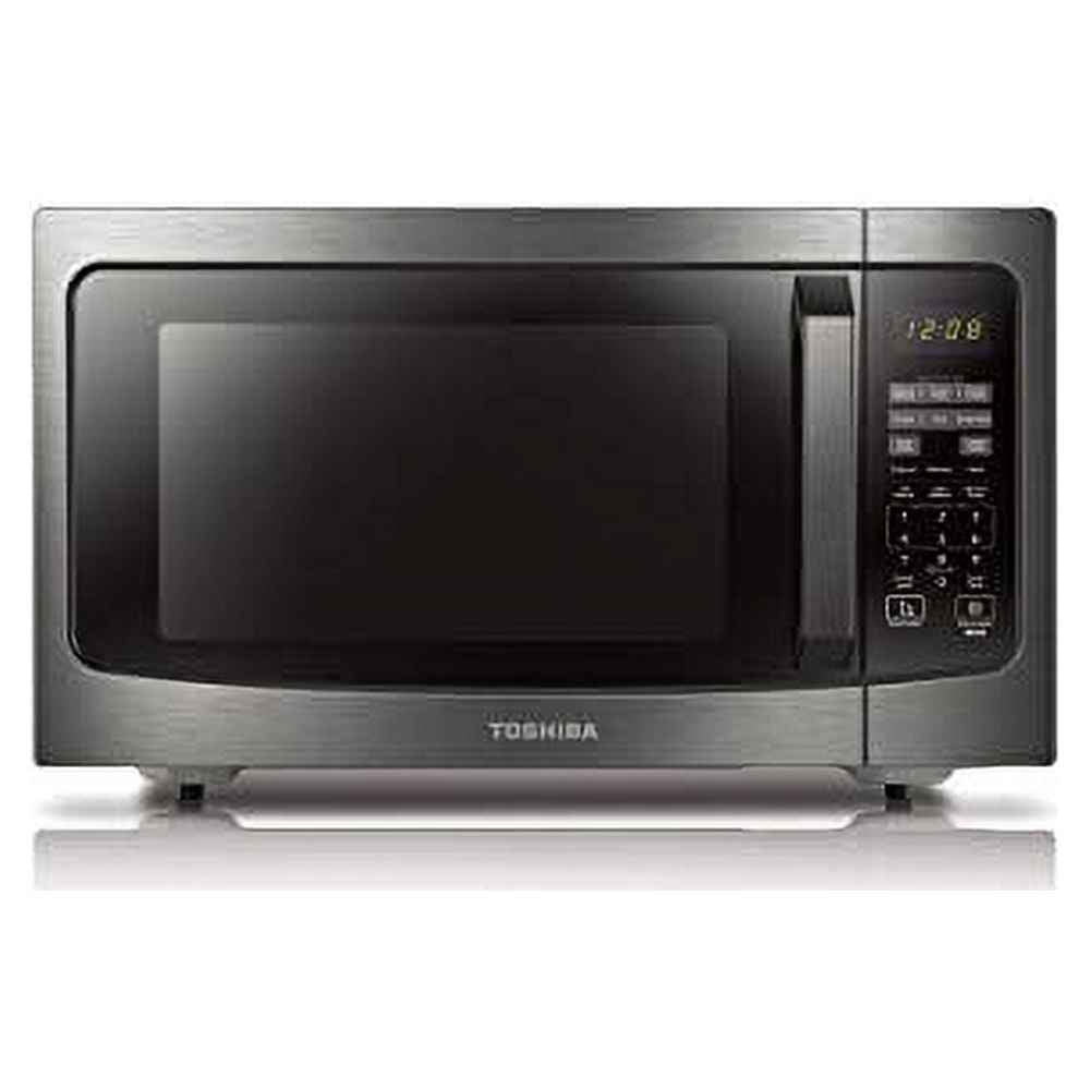 Toshiba 1.6 cu. ft. 1200 Watts, Countertop Microwave Oven with Smart Sensor, ML-EM45P(BS), Black Stainless Steel