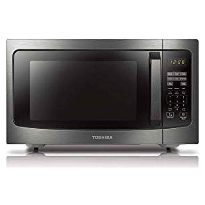 Toshiba 1.6 cu. ft. 1200 Watts, Countertop Microwave Oven with Smart Sensor, ML-EM45P(BS), Black Stainless Steel