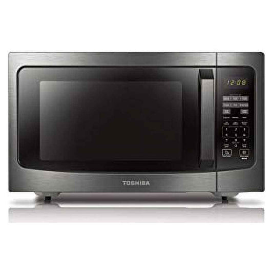 Toshiba 1.6 cu. ft. 1200 Watts, Countertop Microwave Oven with Smart Sensor, ML-EM45P(BS), Black Stainless Steel