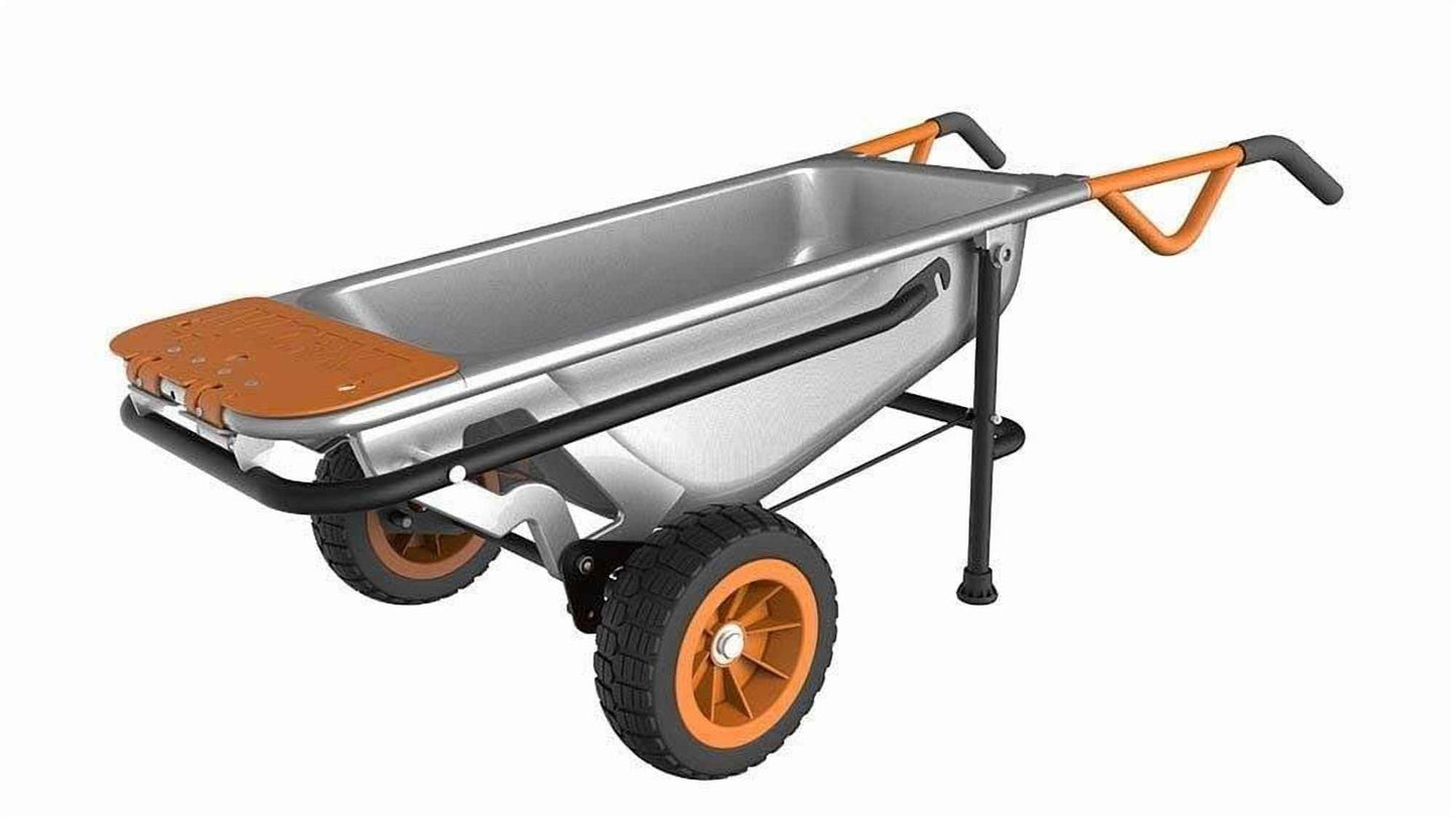 WORX WG050 Aerocart 8-In-1 Multifunction Wheelbarrow Dolly Cart Garden Carrier