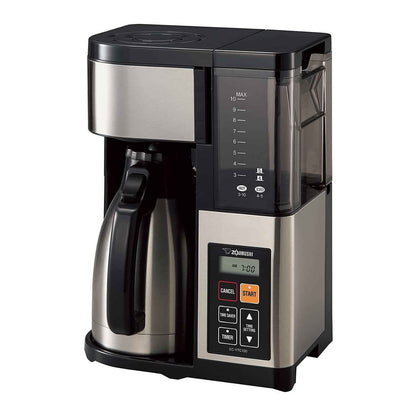 Zojirushi ECYTC100XB Coffee Maker, 10 Cup, Stainless Steel/Black
