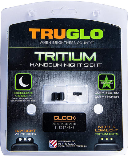TruGlo Tritium Pro Brite Site High Set Glock Handgun Sight, Glock 20, 21, 29, 30