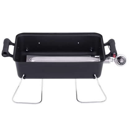 Charbroil 1-Burner Deluxe Portable Propane Gas Table Top Grill, Black