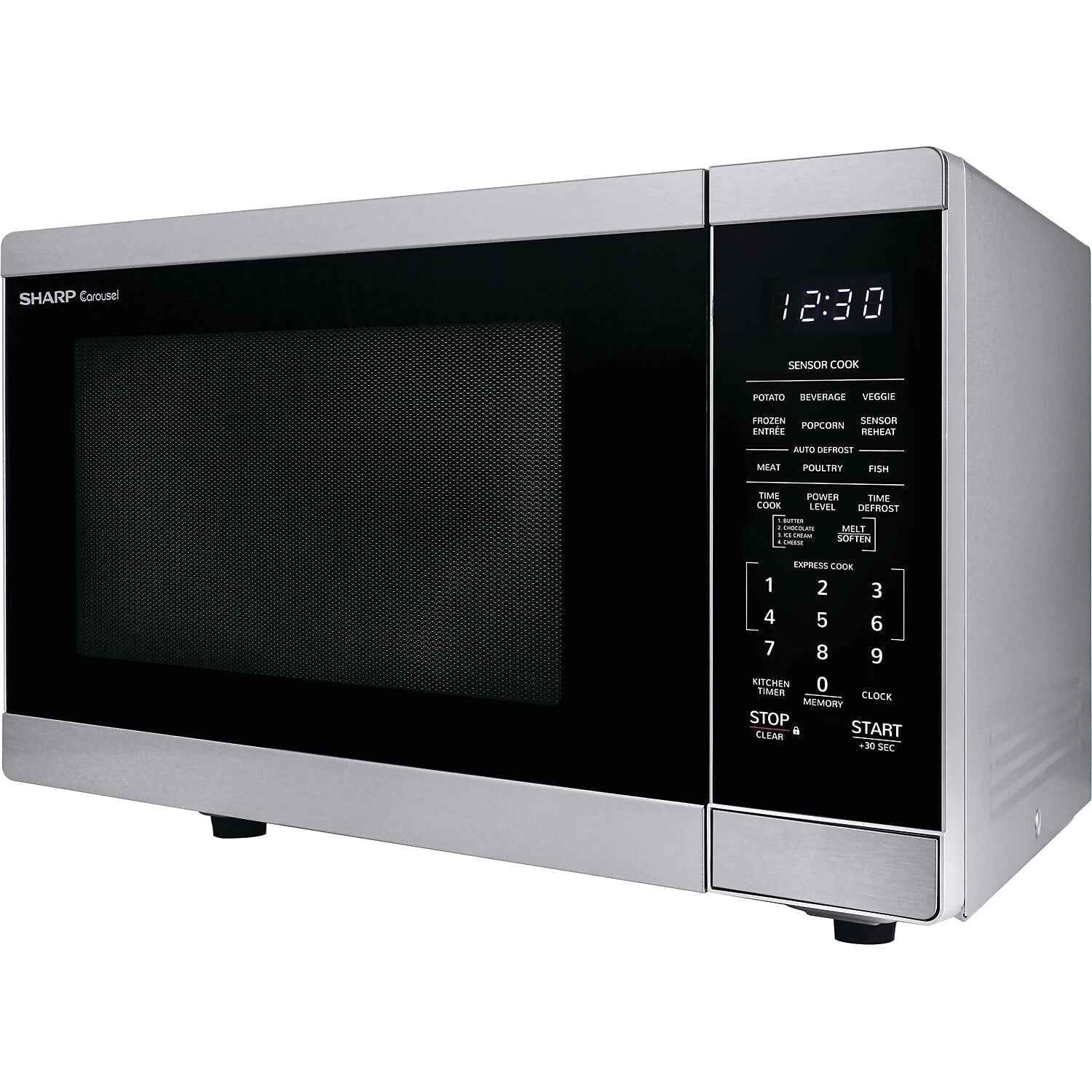 Sharp 1.4 cu ft Countertop Microwave Ovens in Stainless Steel