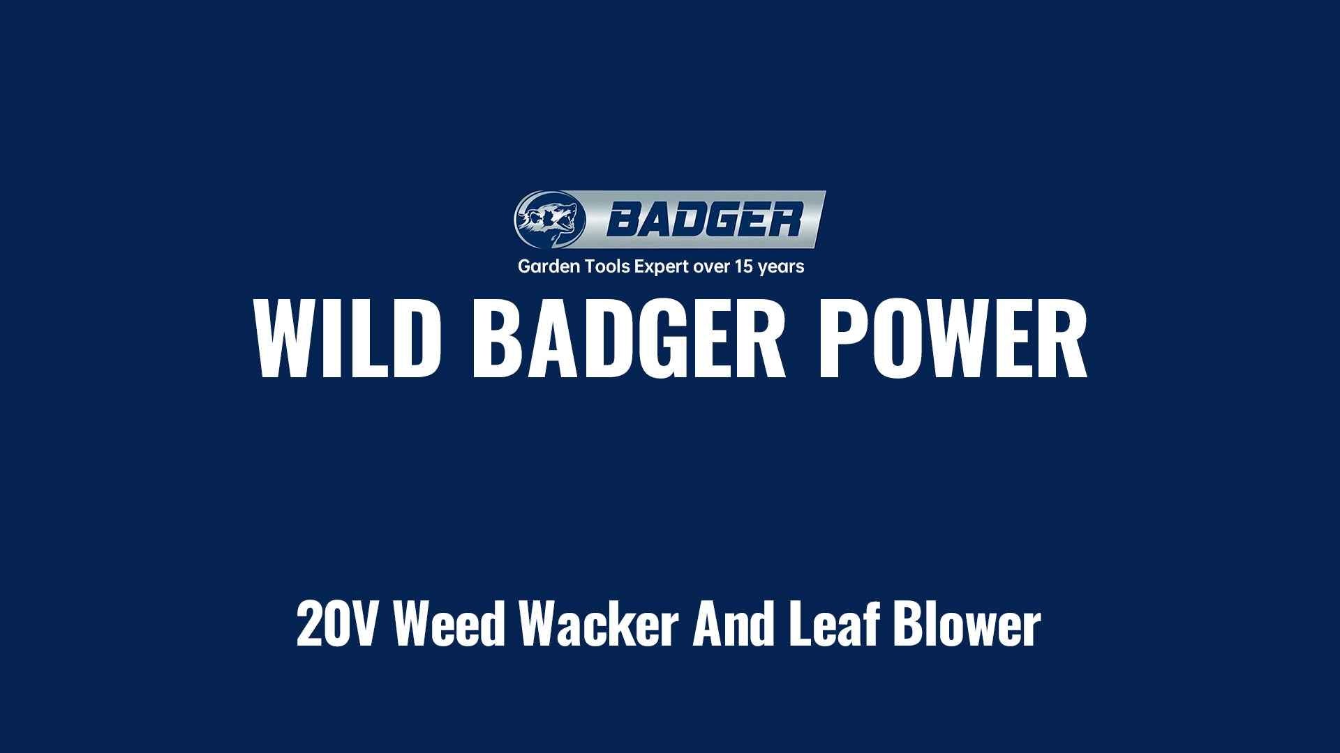 WILD BADGER POWER 20V Weed Wacker, Leaf Blower, Wheeled Edger Kit Electric with 2 * 2Ah Battery & Charger, String Trimmer, Lightweight, Adjustable Telescopic Shaft, Fast-Charging