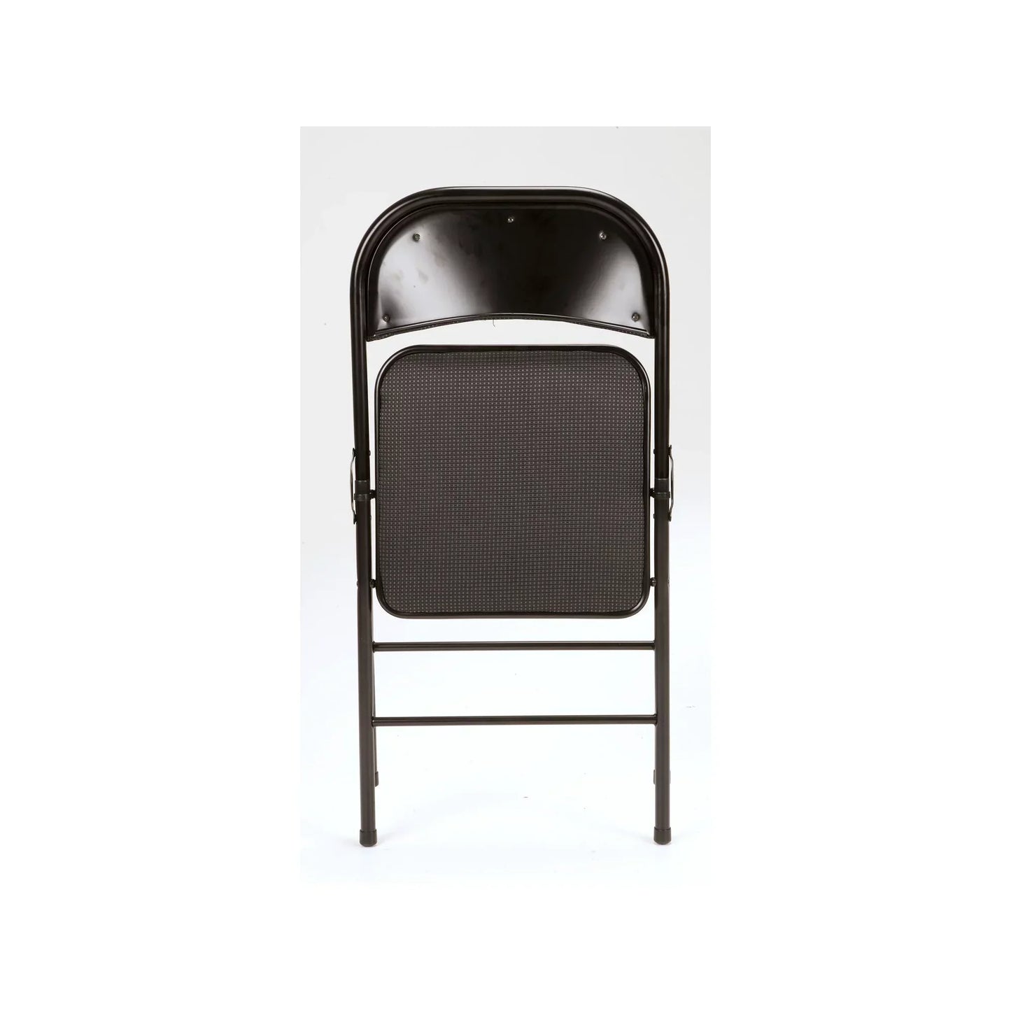 Fabric Padded Folding Chair, Black, 4 Count