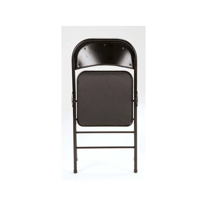 Fabric Padded Folding Chair, Black, 4 Count