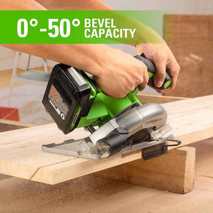Greenworks 24V Brushless 6-1/2" Circular Saw Kit with 24V 2Ah Battery and Charger