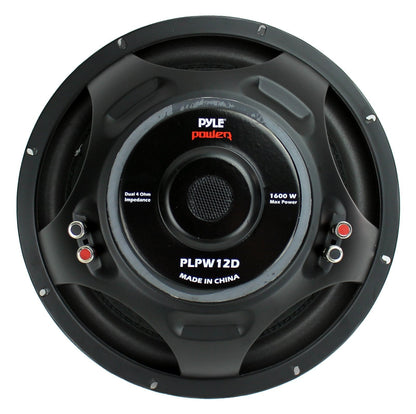 PYLE PLPW12D 12" 1600W 4Ohm DVC Car Stereo Power Subwoofer Dual Coil (6 Pack) - Find Fresh Goods