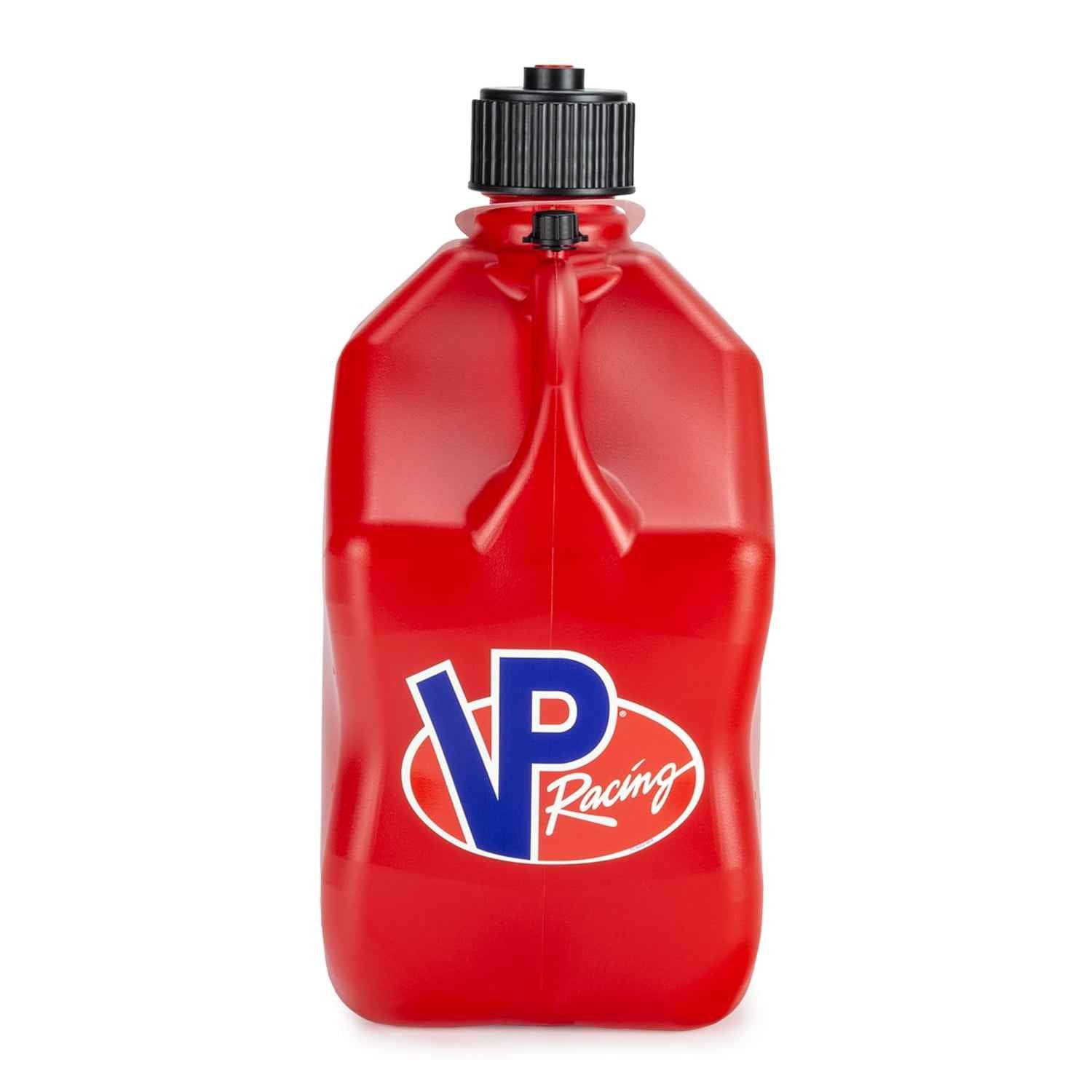VP Racing 3512-CA, 5.5-Gallon Square Motorsport Jug Red (3 Pack), w/Utility Jug Battery Powered Fuel Transfer Pump (1 Pack)