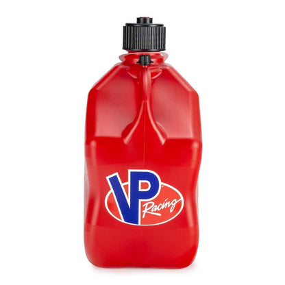 VP Racing 3512-CA, 5.5-Gallon Square Motorsport Jug Red (3 Pack), w/Utility Jug Battery Powered Fuel Transfer Pump (1 Pack)
