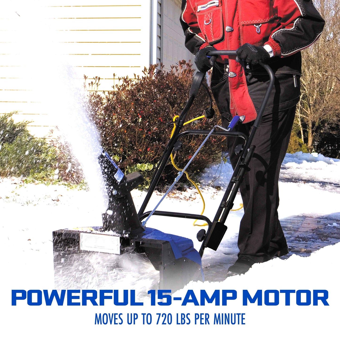 Snow Joe 18-inch Electric Single-Stage Snow Blower W/ Headlight, 15-Amp