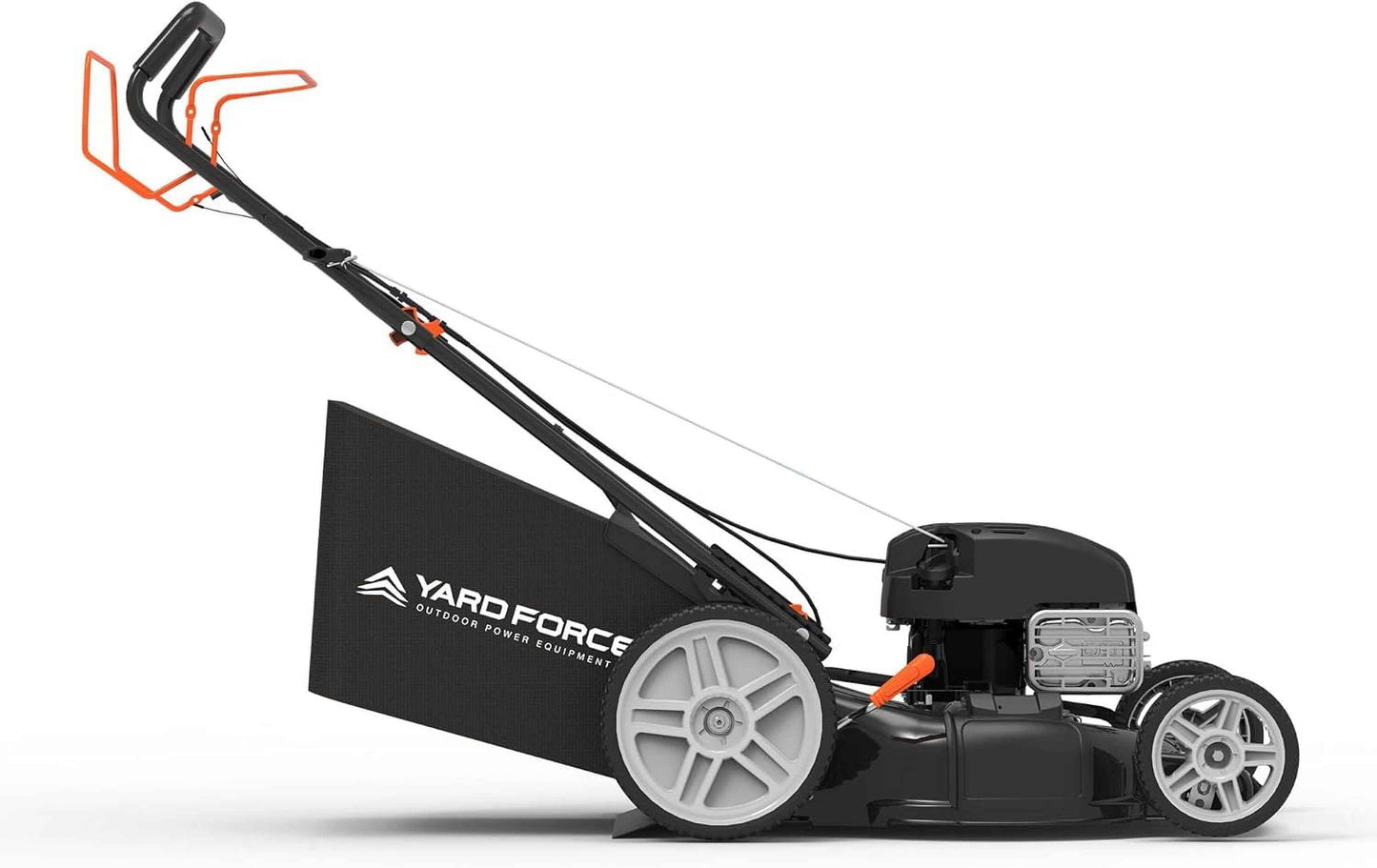 Yard Force YF22-3N1SP Self-Propelled Lawn Mower - 150cc Briggs & Stratton Engine, 22” Steel Deck, 3-in-1 Cutting System, Single-Lever Height Adjustment, Compact Fold Handle, 2-Year Warranty