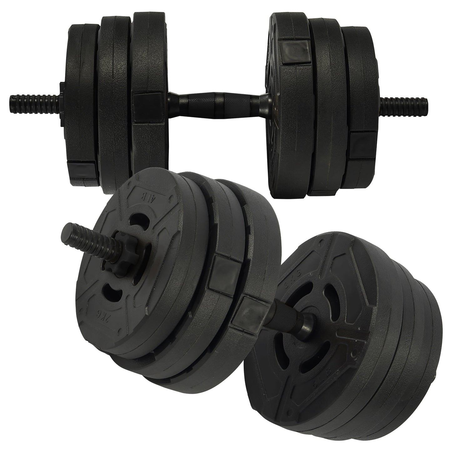 Fitvids 2 in 1 Adjustable Dumbbell Set, 60lbs Free Weights Set with Connector