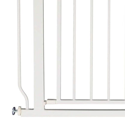 BalanceFrom Walk-Thru Safety Gate for Baby and Pets, 29.1-38.5"W, 30"H, White