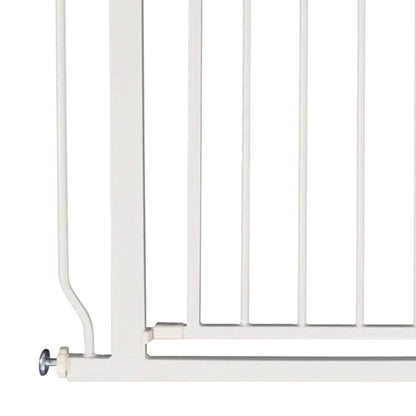 BalanceFrom Walk-Thru Safety Gate for Baby and Pets, 29.1-33.8"W, 30"H, White