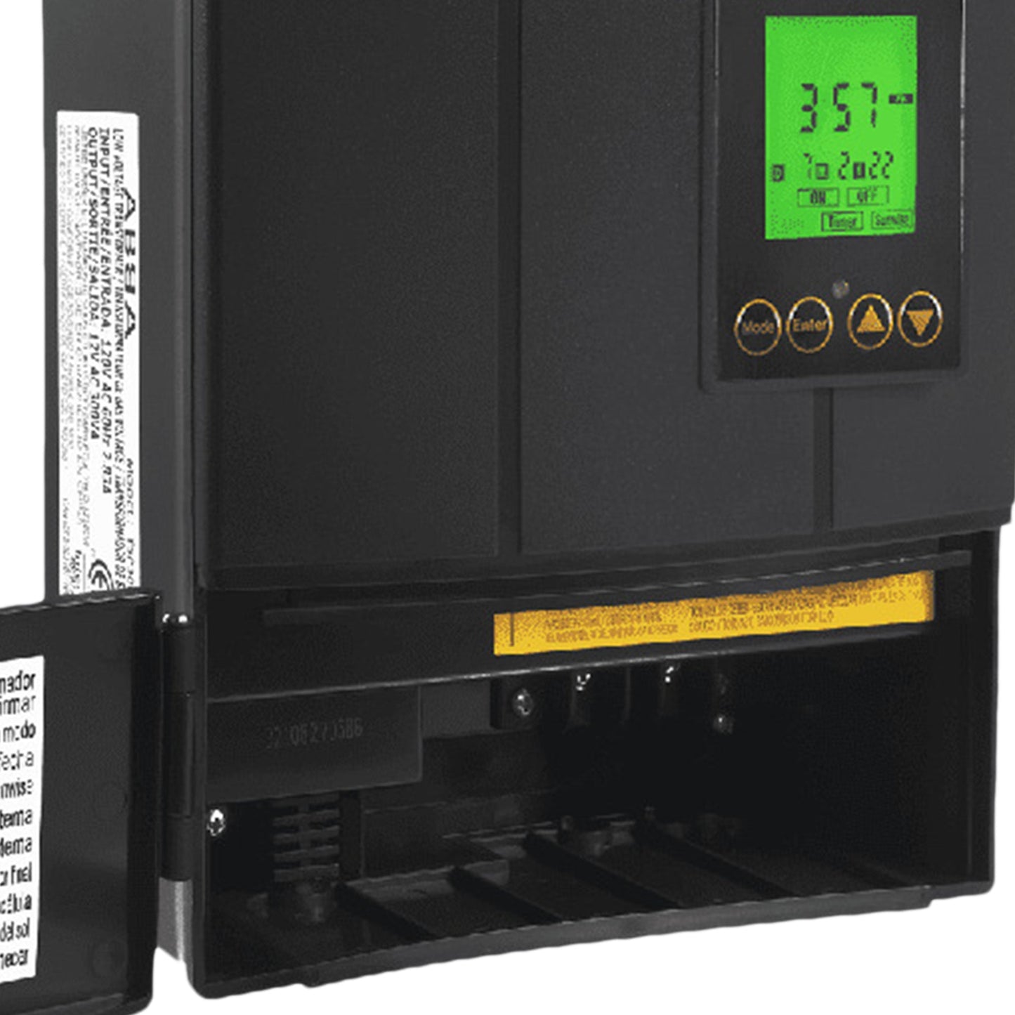 Fusion 120 Watts Low Voltage Stake Light Transformer with Built-In Timer, Black