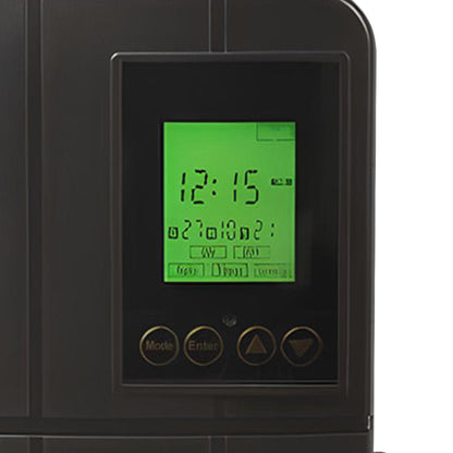 Fusion Low Voltage Outdoor LED Lighting Transformer with Timer, 50 Watt, Black