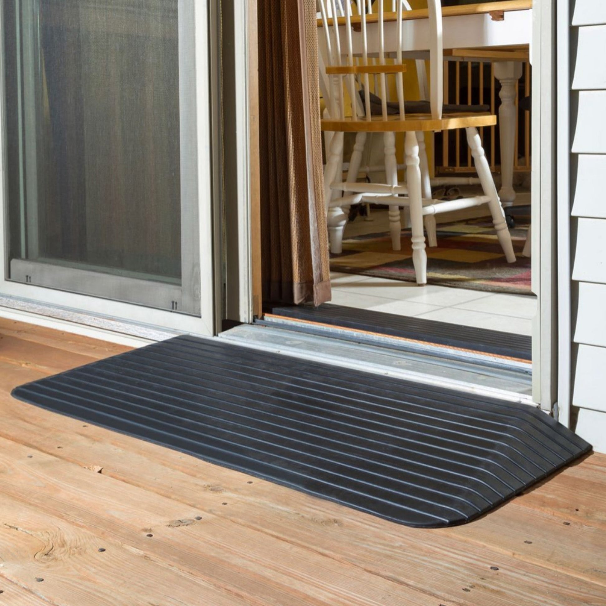 Silver Spring Rubber Threshold Ramp for Wheelchairs, Scooters & More, 2.5" Rise - Find Fresh Goods