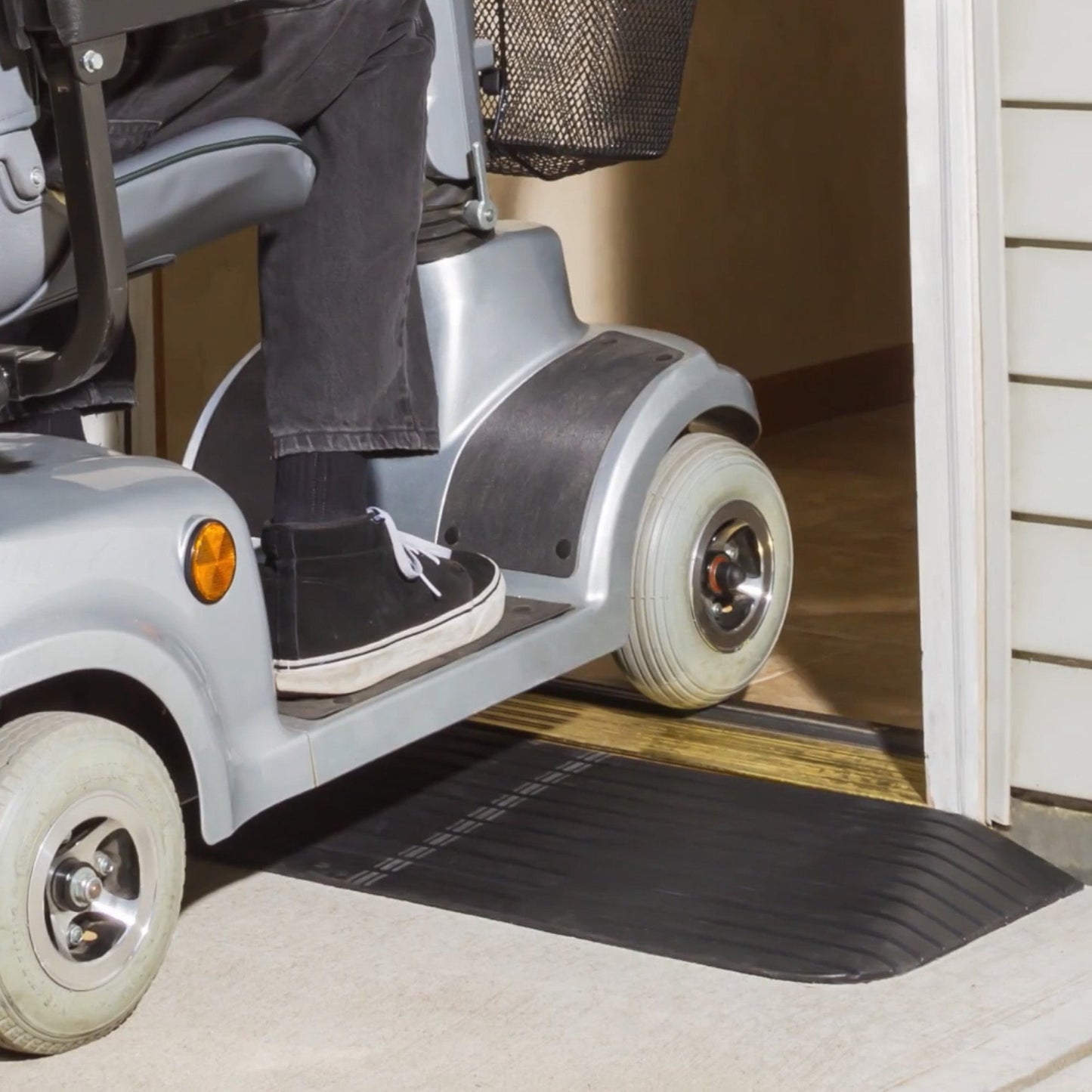 Silver Spring Rubber Threshold Ramp for Wheelchairs, Scooters & More, 2.5" Rise - Find Fresh Goods