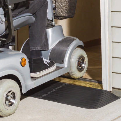 Silver Spring Rubber Threshold Ramp for Wheelchairs, Scooters & More, 2.5" Rise - Find Fresh Goods