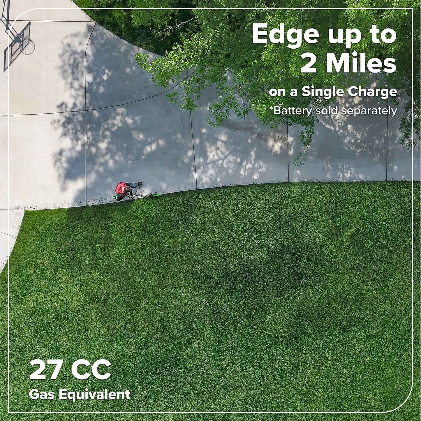Greenworks 60V 8" Attachment Capable Edger, Tool Only, 2704002T