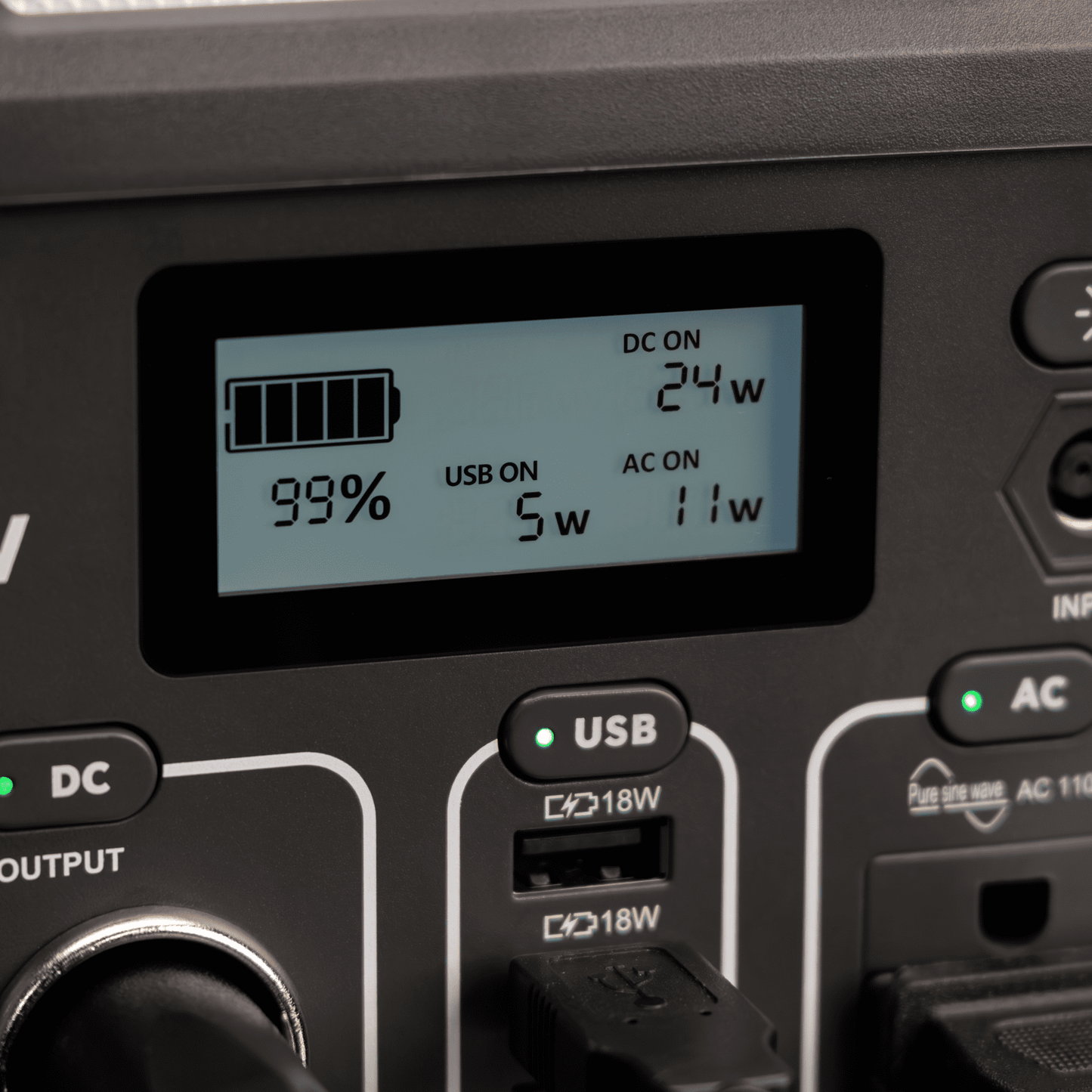 Swiss Tech 330W portable power station 288Wh solar generator for camping & emergency use