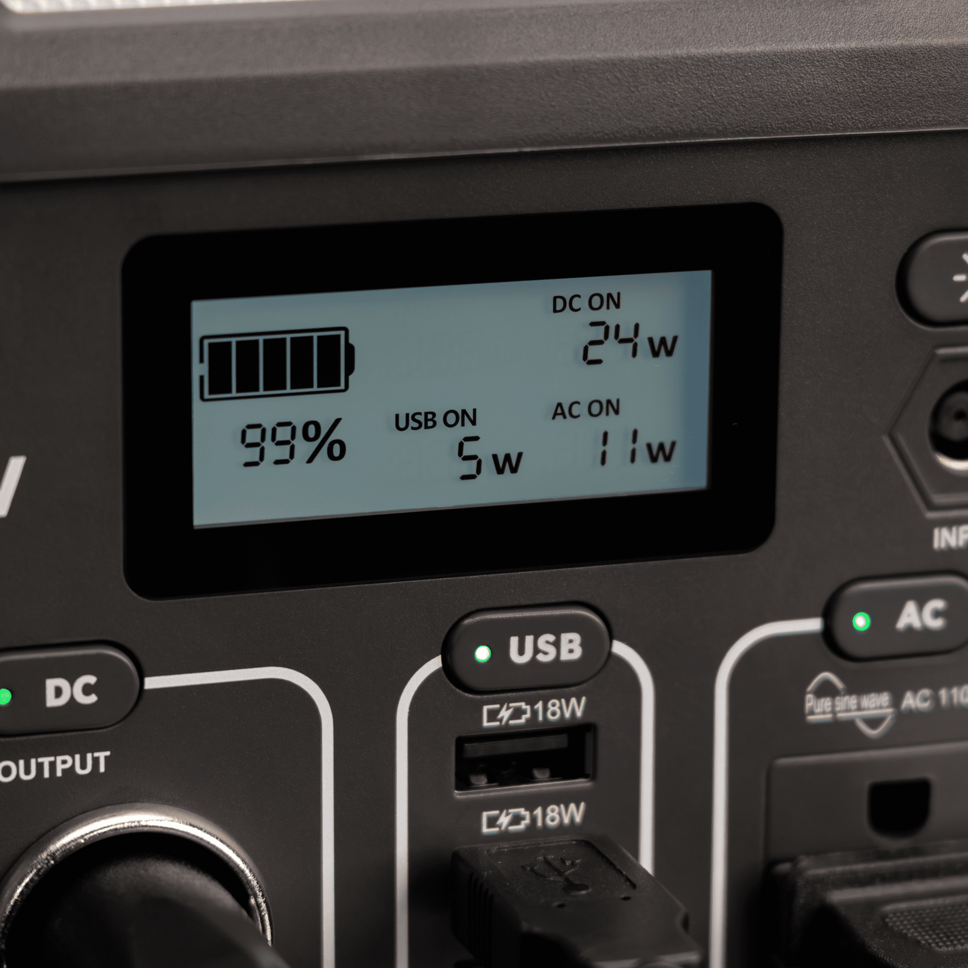 Swiss Tech 330W portable power station 288Wh solar generator for camping & emergency use