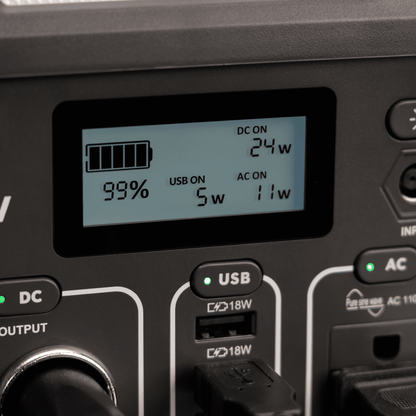 Swiss Tech 330W portable power station 288Wh solar generator for camping & emergency use