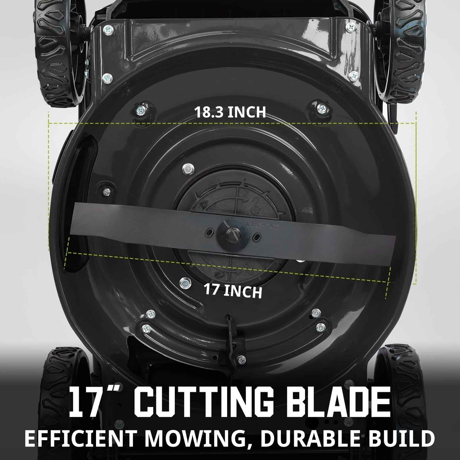 PowerSmart 40V 4.0Ah 17" Cordless Push Lawn Mower, with 3-in-1 Options