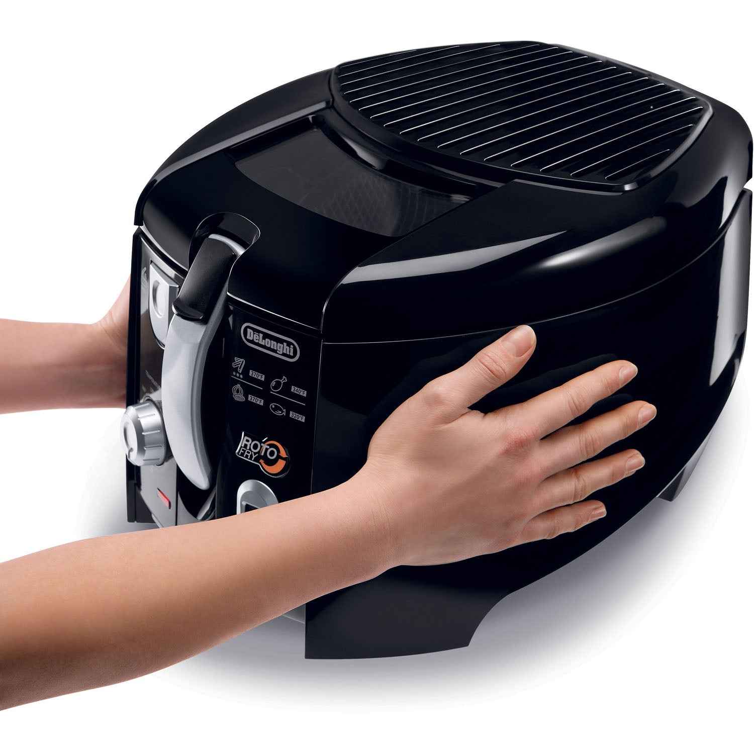 De'Longhi 2.2 Lb. Cool Touch Roto Deep Fryer - Black