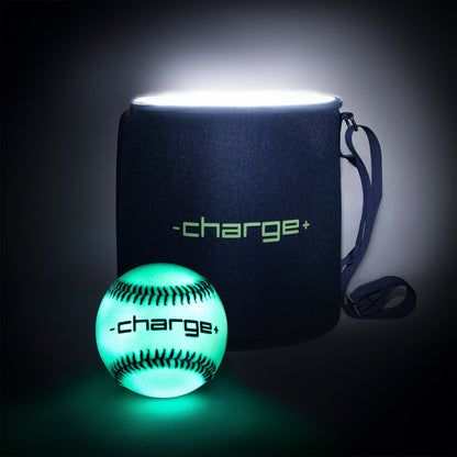 Chargeball Glow In The Dark Baseball PRO Kit with LED Charging and Carrying Bag