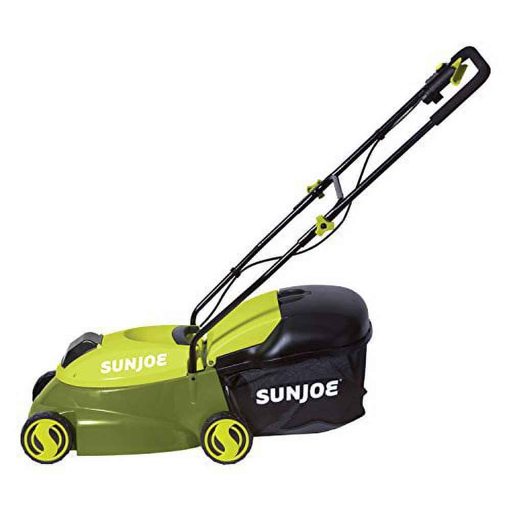 Sun Joe 28V Cordless 14" Push Lawn Mower, 4.0-Ah, 3-Position, Discharge Chute