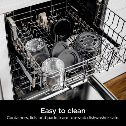 Ninja CREAMi Ice Cream Maker, for Gelato, Mix-ins, Milkshakes, Sorbet, Smoothie Bowls & More, 5 One-Touch Programs, with (2) 16 oz Pint Containers & Lids, Perfect for Kids, White, NC300WH