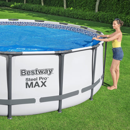 Bestway Flowclear 18' Round Solar Pool Cover for Above Ground Pools (Cover Only)