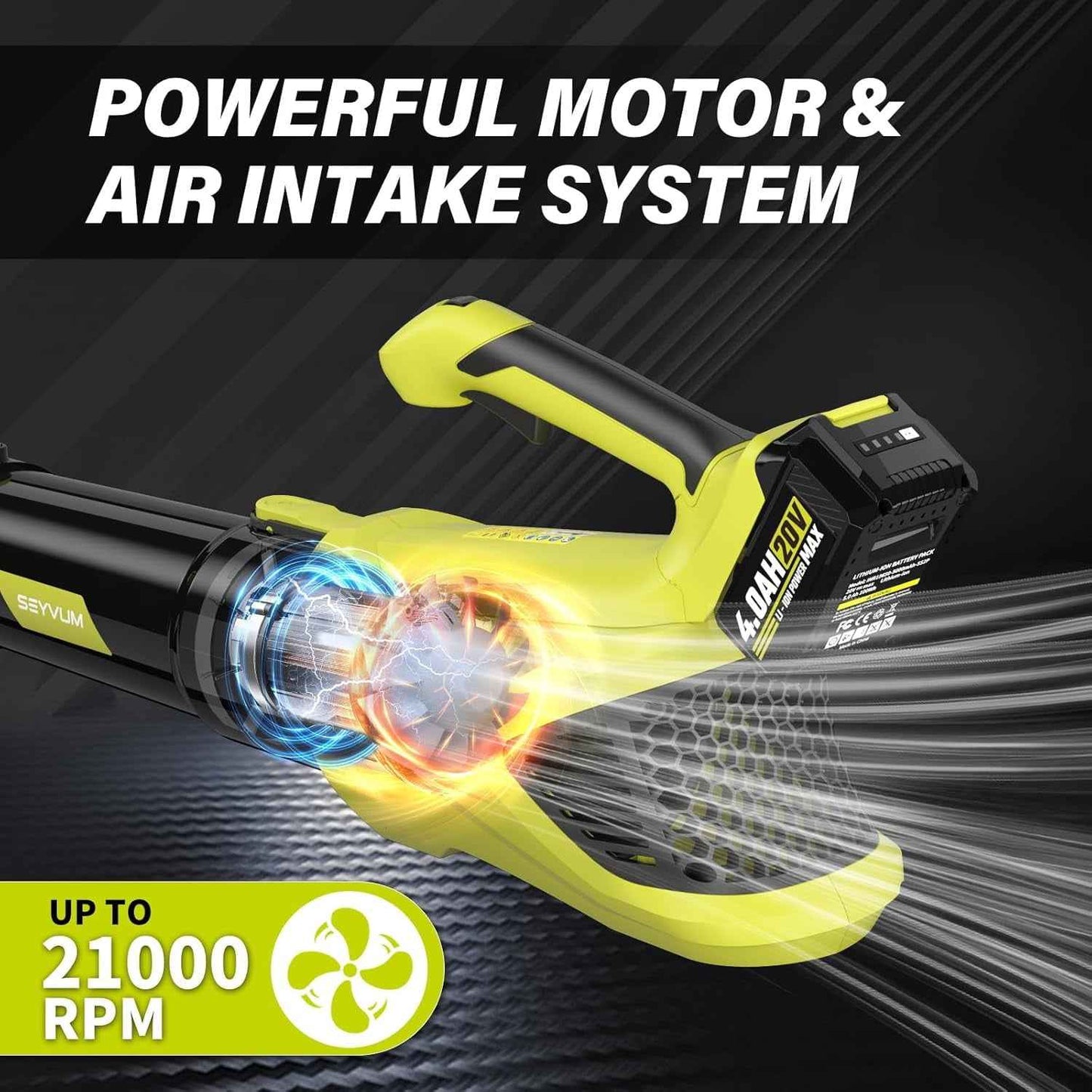 20V Cordless Lawn Care Combo Kit - 12" String Trimmer & Weed Trimmer with 6 Spool Lines, Electric Leaf Blower for Edging & Cleanup, 4.0Ah Battery & Charger