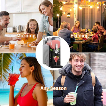 Towallmark Slushie Machine 68oz, All-in-One Slushy Maker for Home with LED Display & Auto-Clean, No Ice Needed & One-Touch Reservation, 6 Preset Programs for Frozen Margaritas, Ice Cream & Frappés