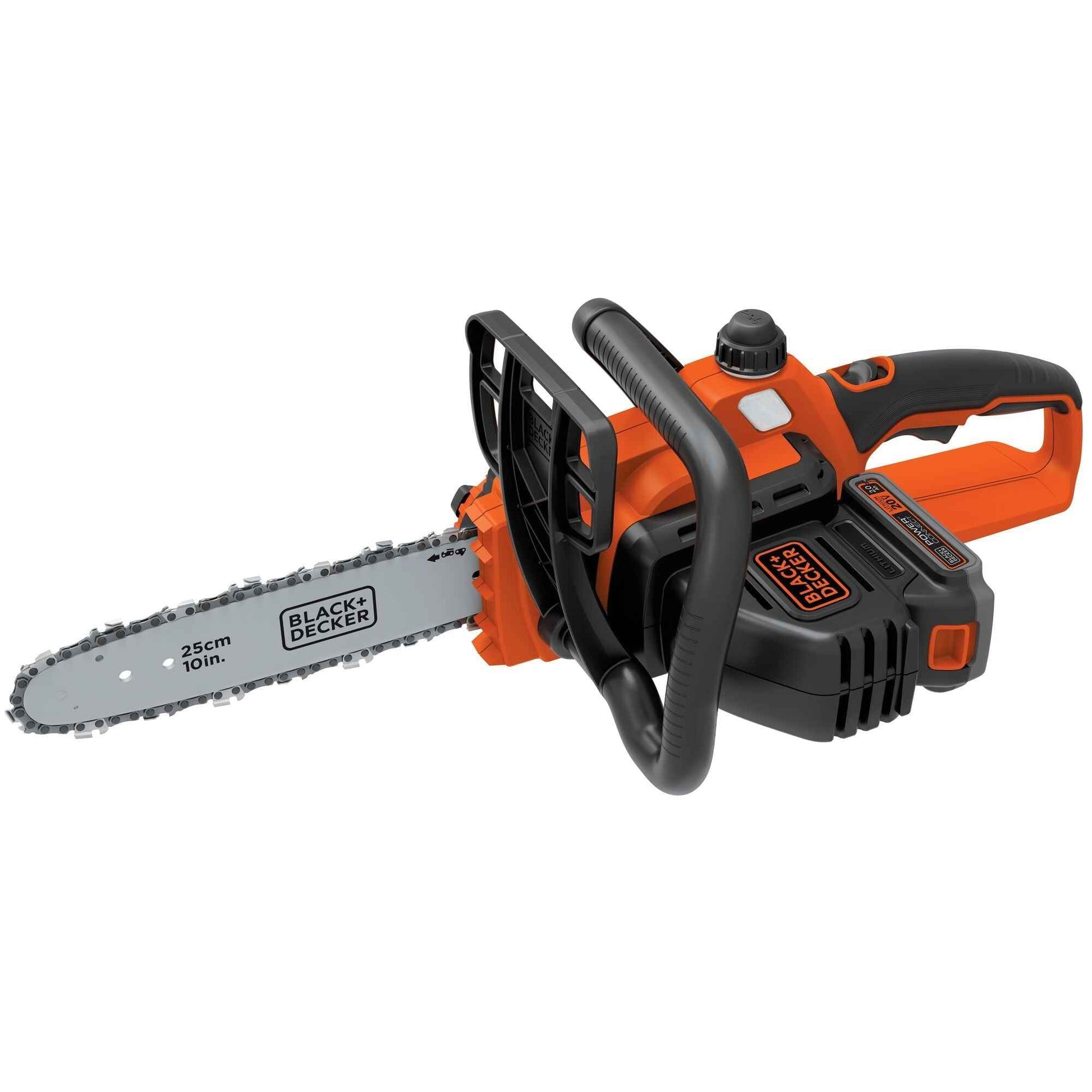 BLACK+DECKER 20V MAX Cordless Chainsaw, 10-Inch, 2Ah, Battery and Charger Included