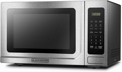 BLACK+DECKER 1.4 cu ft Countertop Microwave Ovens in Stainless Steel