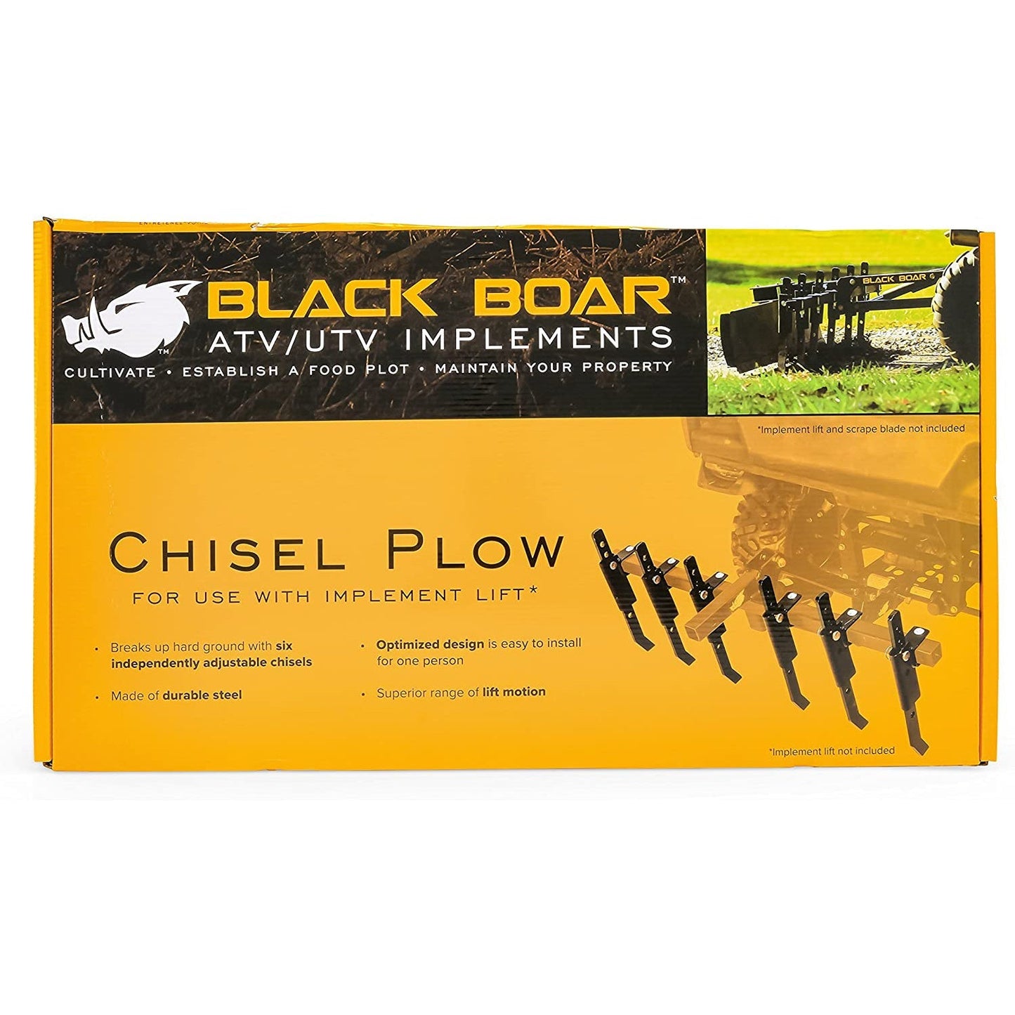 Camco Black Boar ATV/UTV Implement Outside Vehicle Landscape Chisel Plow Tool - Find Fresh Goods