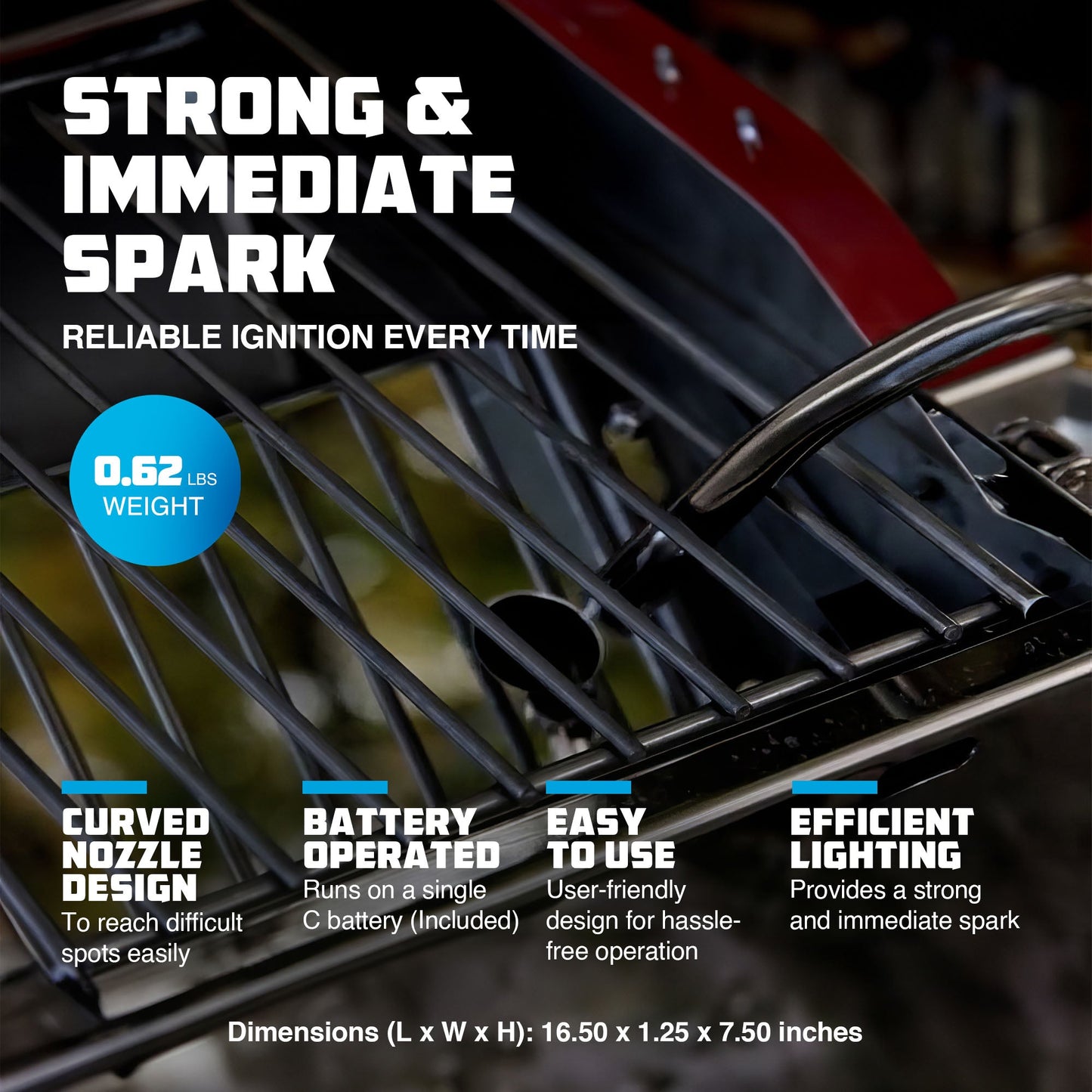 Camco Olympian GM12 Continuous Ignition 13 Inch Multi Sparker with Curved Nozzle - Find Fresh Goods