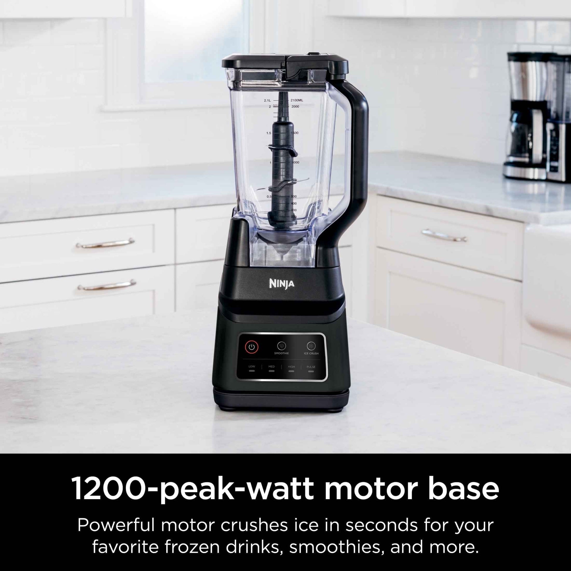 Ninja Professional Plus Blender, 2 Auto-IQ Programs for Smoothies, Frozen Drinks, 1200 W, 72 oz* Total Crushing Pitcher, Black, BN700