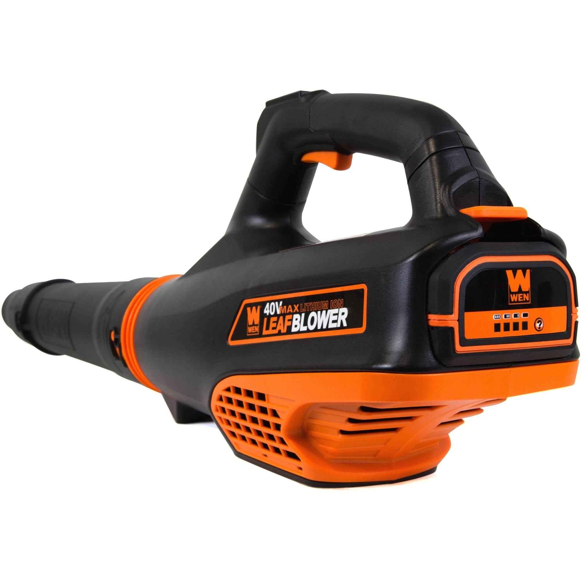 WEN 40V Max Lithium-Ion 480 CFM Brushless Leaf Blower with 2Ah Battery & Charger