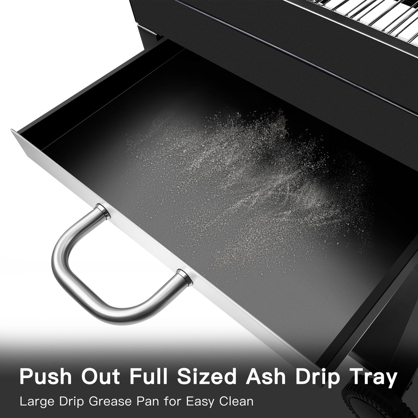 Portable Charcoal Smoker Grill Combo with Offset Firebox – Heavy Duty BBQ Grill with Warming Rack & Side Shelf for Outdoor Cooking, Camping & Tailgating