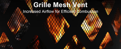 Bali Outdoors 32 inch Fire Pit with Poker, Outdoor Fire Pit, Wood Burning Firepits for Outside with Grill