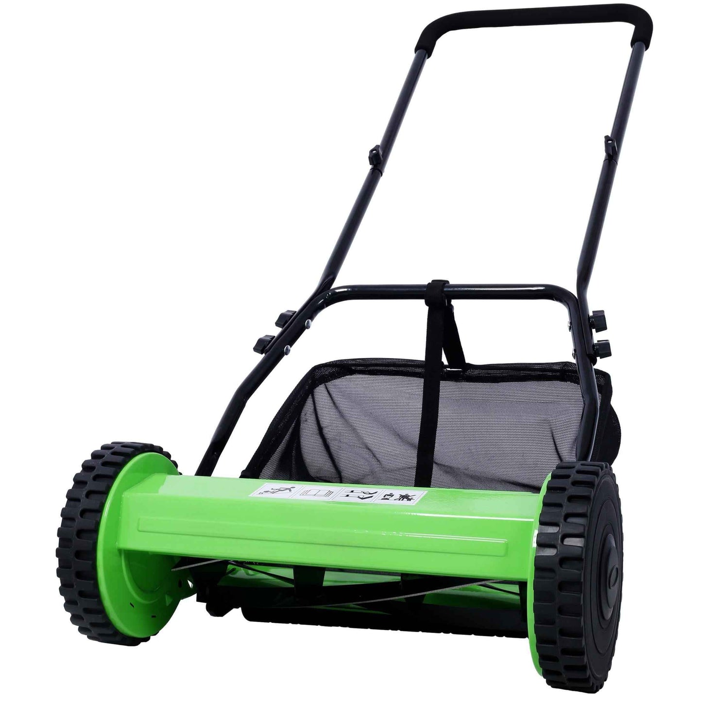 CASEMIOL 14" 5-Blade Manual Push Reel Lawn Mower with Grass Catche, Green